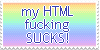 My HTML Sucks Stamp